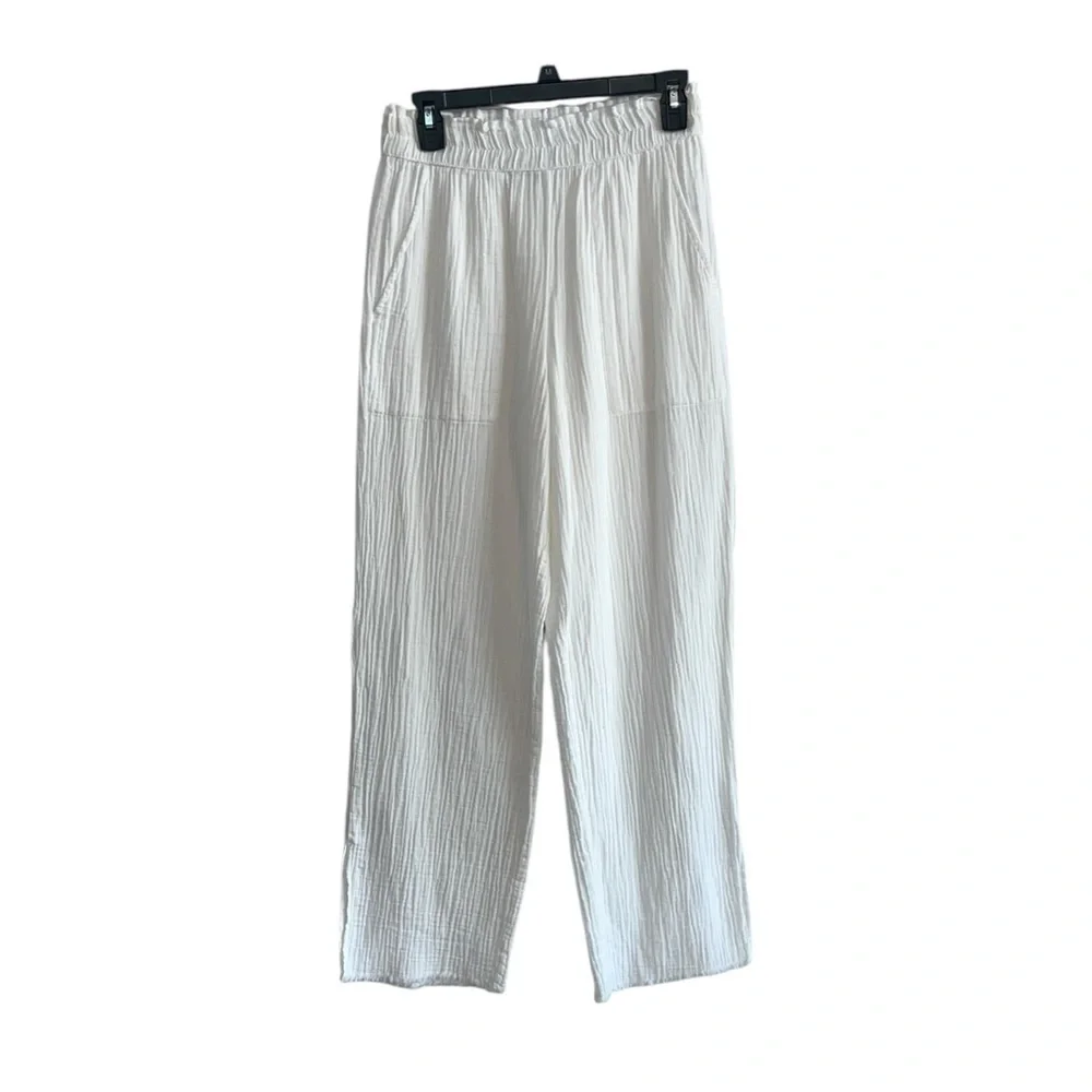 Rails White White Breezy Double Gauze Pants size XS - Picture 6 of 12